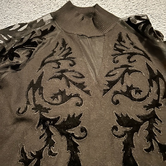 Women’s black mesh top - Picture 2 of 3